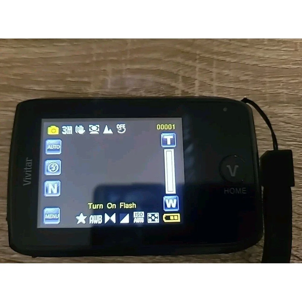 Vivitar* ViviCam *X137* (12.1 MP)(Zoom 4x) Digital Camera * Black*touch Screen*